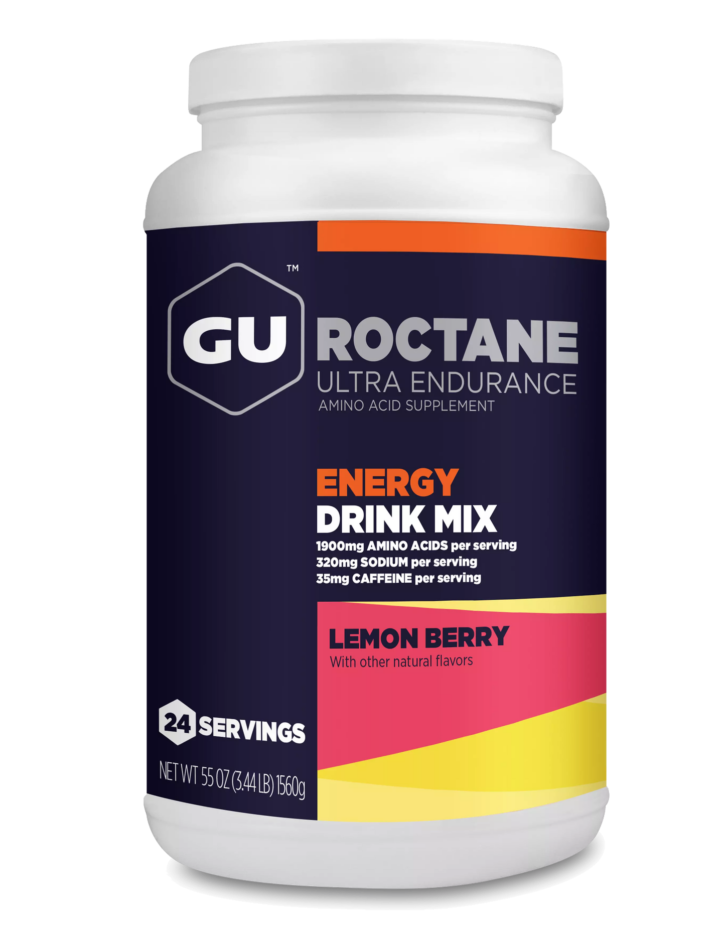 Outlet GU Lemon Berry Roctane Energy Drink Mix 24 serve can