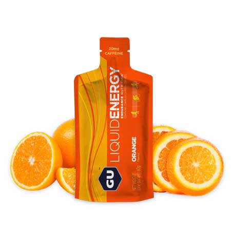 Orange Liquid gel pack with oranges behind.